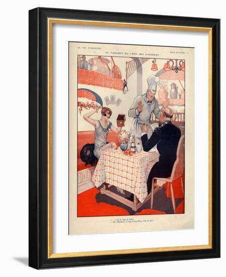 1920s France La Vie Parisienne Magazine Plate-null-Framed Giclee Print