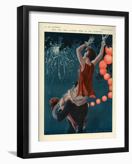 1920s France La Vie Parisienne Magazine Plate-null-Framed Giclee Print