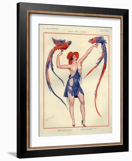 1920s France La Vie Parisienne Magazine Plate-null-Framed Giclee Print