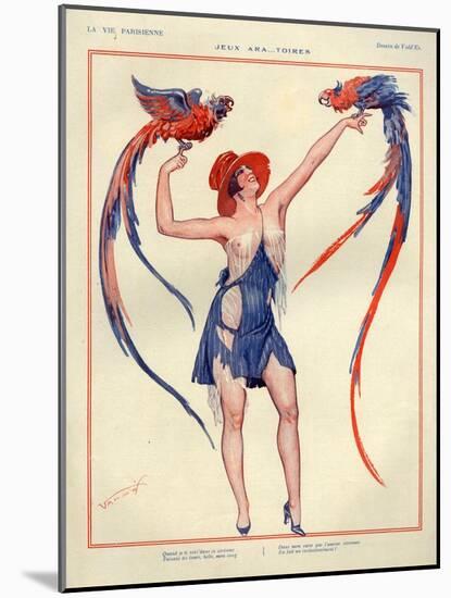 1920s France La Vie Parisienne Magazine Plate-null-Mounted Giclee Print