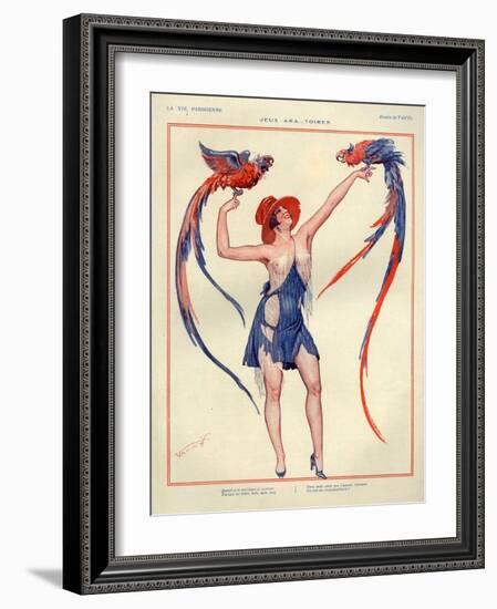 1920s France La Vie Parisienne Magazine Plate-null-Framed Giclee Print