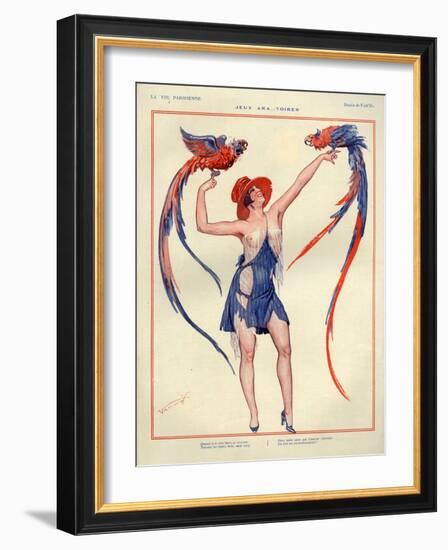 1920s France La Vie Parisienne Magazine Plate-null-Framed Giclee Print