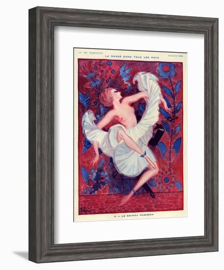 1920s France La Vie Parisienne Magazine Plate-null-Framed Giclee Print