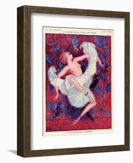 1920s France La Vie Parisienne Magazine Plate-null-Framed Giclee Print