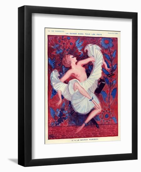 1920s France La Vie Parisienne Magazine Plate-null-Framed Giclee Print