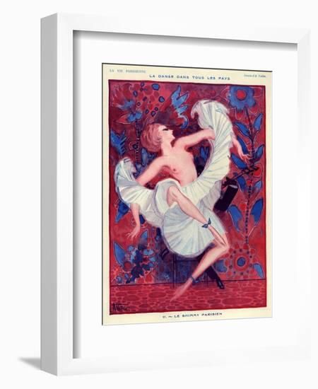 1920s France La Vie Parisienne Magazine Plate-null-Framed Giclee Print