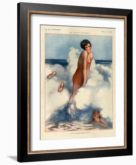 1920s France La Vie Parisienne Magazine Plate-null-Framed Giclee Print