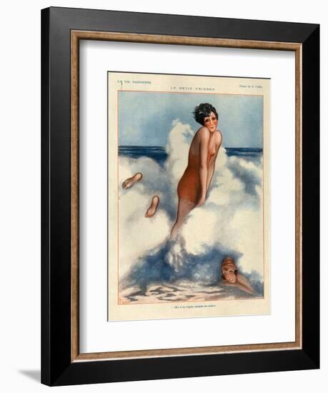 1920s France La Vie Parisienne Magazine Plate-null-Framed Giclee Print