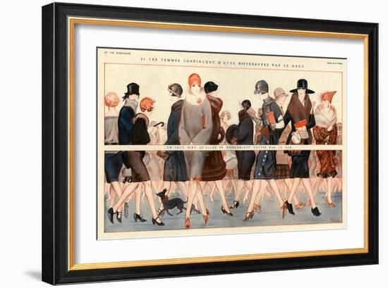 1920s France La Vie Parisienne Magazine Plate-null-Framed Giclee Print