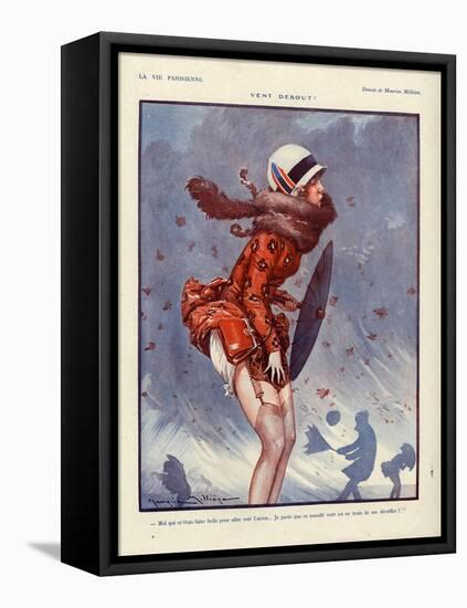 1920s France La Vie Parisienne Magazine Plate-null-Framed Premier Image Canvas