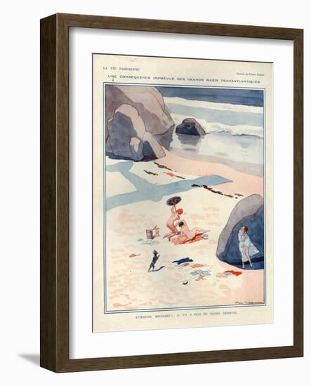 1920s France La Vie Parisienne Magazine Plate-null-Framed Giclee Print