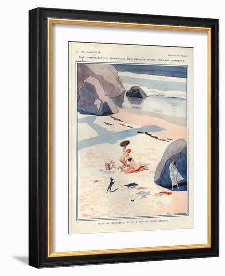 1920s France La Vie Parisienne Magazine Plate-null-Framed Giclee Print