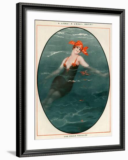 1920s France La Vie Parisienne Magazine Plate-null-Framed Giclee Print