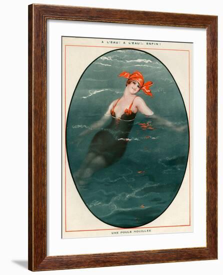 1920s France La Vie Parisienne Magazine Plate-null-Framed Giclee Print