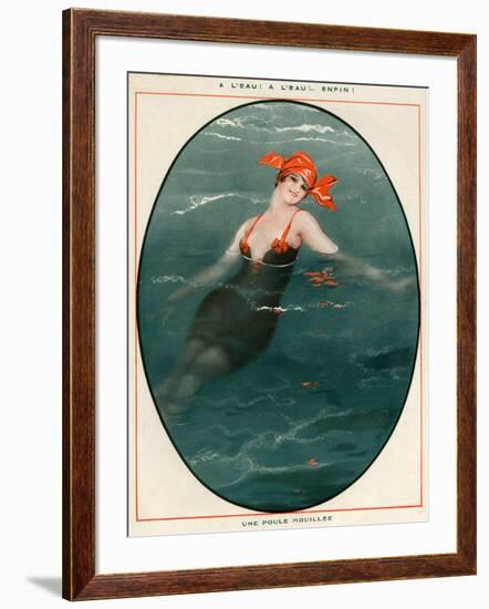 1920s France La Vie Parisienne Magazine Plate-null-Framed Giclee Print