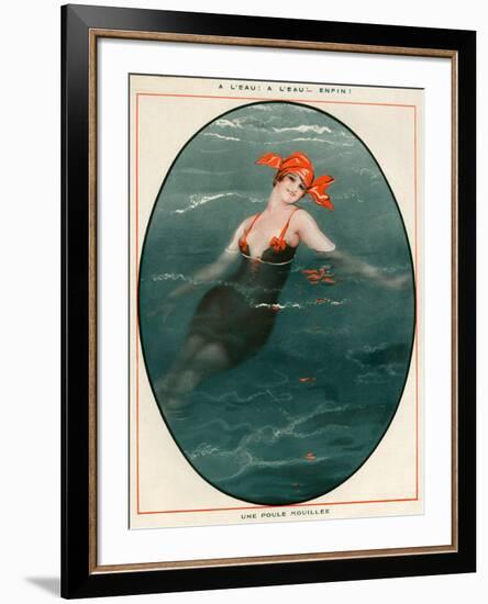 1920s France La Vie Parisienne Magazine Plate-null-Framed Giclee Print