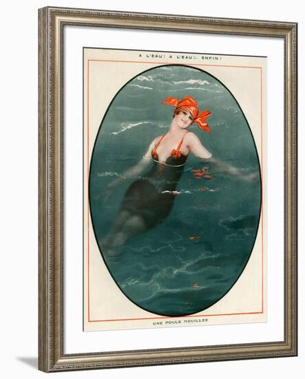 1920s France La Vie Parisienne Magazine Plate-null-Framed Giclee Print