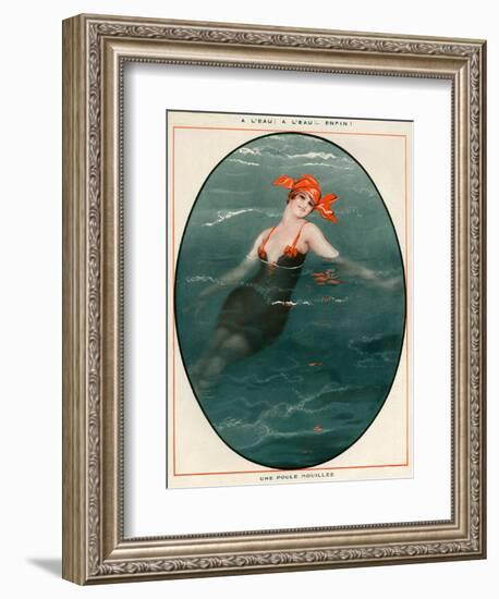 1920s France La Vie Parisienne Magazine Plate-null-Framed Giclee Print