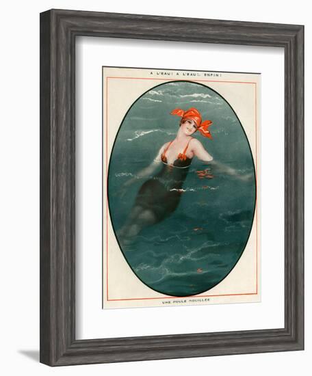 1920s France La Vie Parisienne Magazine Plate-null-Framed Giclee Print