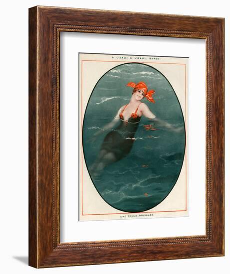 1920s France La Vie Parisienne Magazine Plate-null-Framed Giclee Print