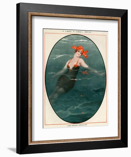 1920s France La Vie Parisienne Magazine Plate-null-Framed Giclee Print