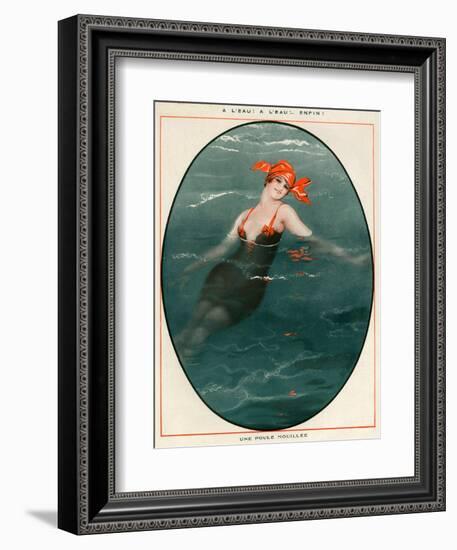 1920s France La Vie Parisienne Magazine Plate-null-Framed Giclee Print