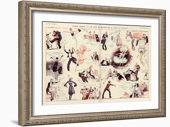 1920s France La Vie Parisienne Magazine Plate-null-Framed Giclee Print