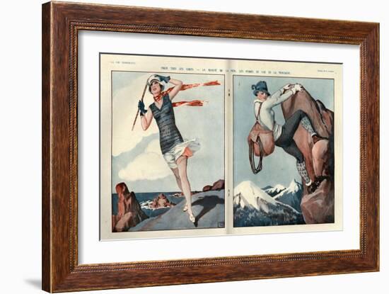 1920s France La Vie Parisienne Magazine Plate-null-Framed Giclee Print