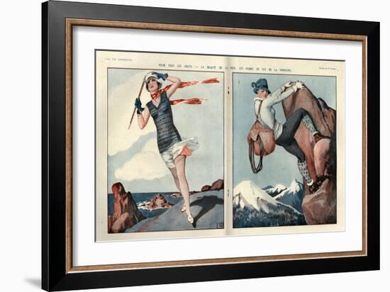 1920s France La Vie Parisienne Magazine Plate-null-Framed Giclee Print