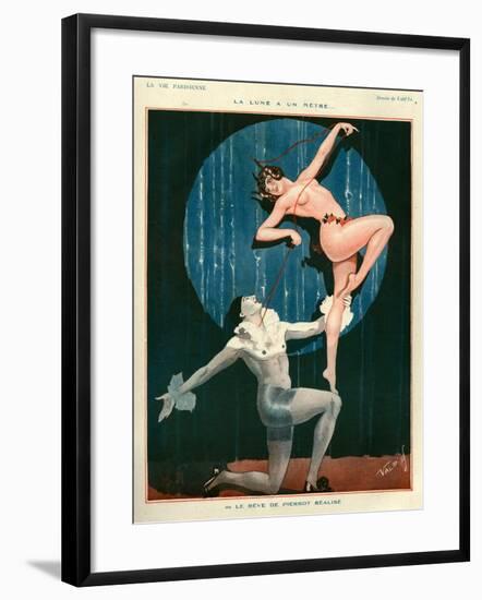 1920s France La Vie Parisienne Magazine Plate-null-Framed Giclee Print