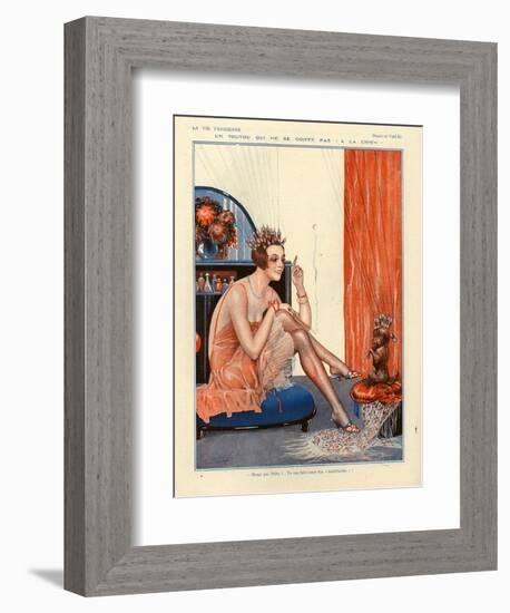 1920s France La Vie Parisienne Magazine Plate-null-Framed Giclee Print