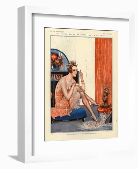 1920s France La Vie Parisienne Magazine Plate-null-Framed Giclee Print