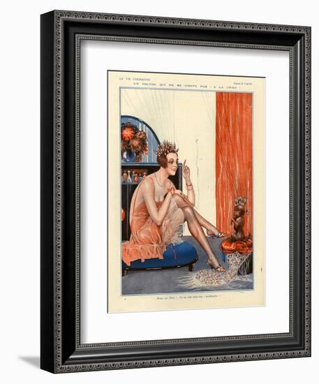 1920s France La Vie Parisienne Magazine Plate-null-Framed Giclee Print