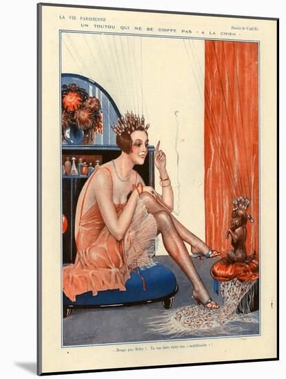 1920s France La Vie Parisienne Magazine Plate-null-Mounted Giclee Print