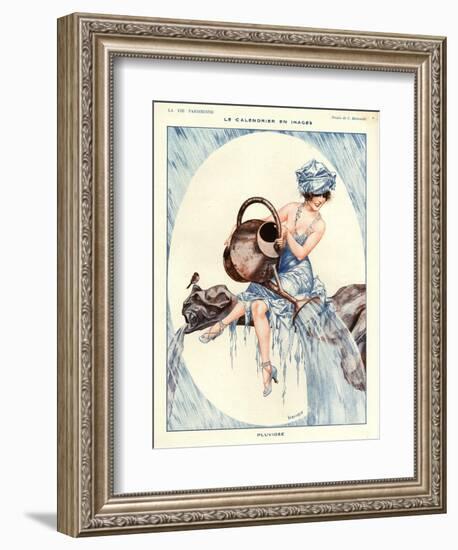 1920s France La Vie Parisienne Magazine Plate-null-Framed Giclee Print