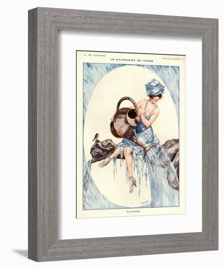 1920s France La Vie Parisienne Magazine Plate-null-Framed Giclee Print