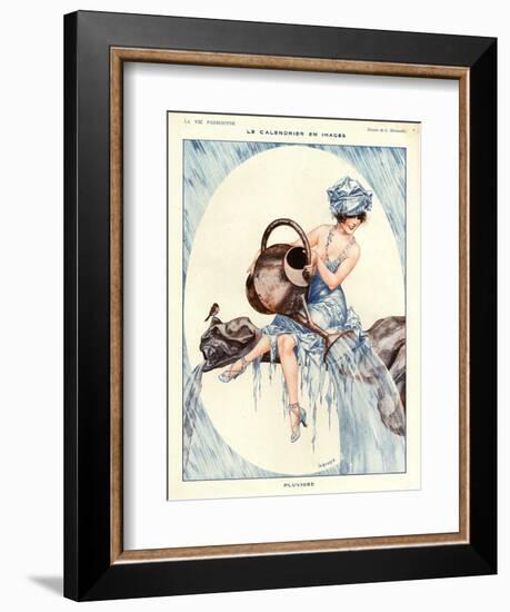 1920s France La Vie Parisienne Magazine Plate-null-Framed Giclee Print