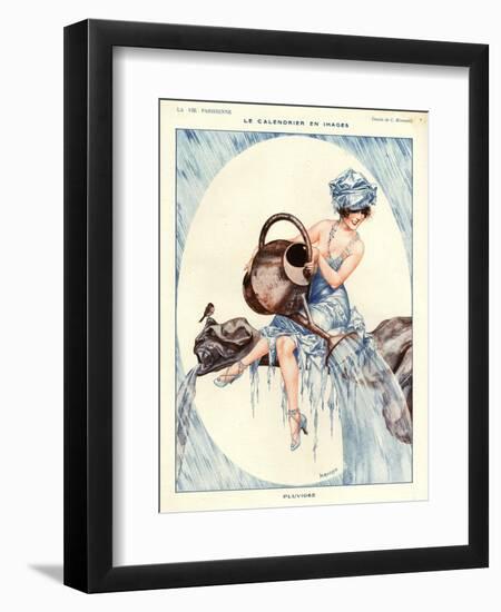 1920s France La Vie Parisienne Magazine Plate-null-Framed Giclee Print