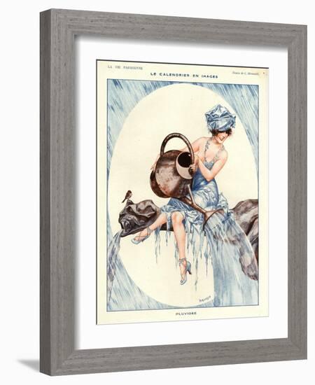 1920s France La Vie Parisienne Magazine Plate-null-Framed Giclee Print