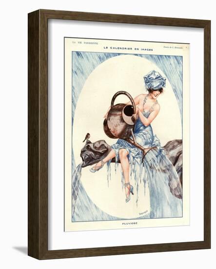 1920s France La Vie Parisienne Magazine Plate-null-Framed Giclee Print