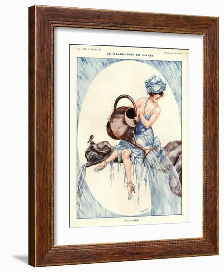 1920s France La Vie Parisienne Magazine Plate-null-Framed Giclee Print