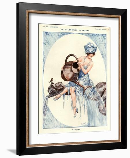 1920s France La Vie Parisienne Magazine Plate-null-Framed Giclee Print