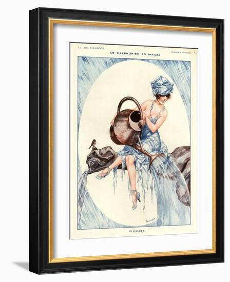 1920s France La Vie Parisienne Magazine Plate-null-Framed Giclee Print