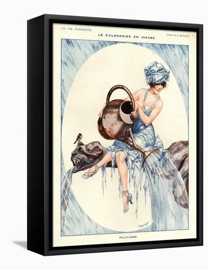 1920s France La Vie Parisienne Magazine Plate-null-Framed Premier Image Canvas