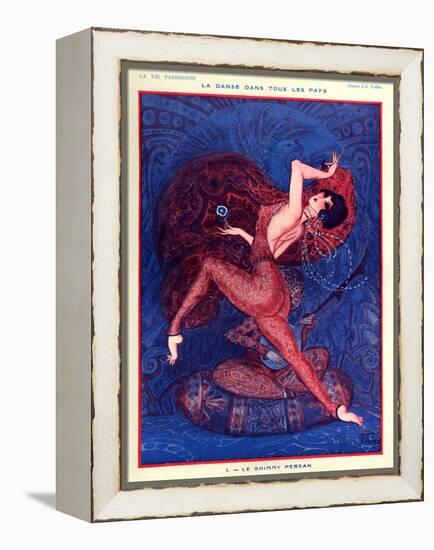 1920s France La Vie Parisienne Magazine Plate-null-Framed Premier Image Canvas