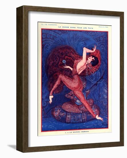 1920s France La Vie Parisienne Magazine Plate-null-Framed Giclee Print