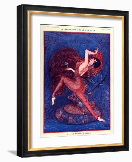 1920s France La Vie Parisienne Magazine Plate-null-Framed Giclee Print