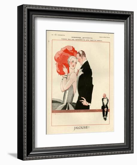 1920s France La Vie Parisienne Magazine Plate-null-Framed Giclee Print