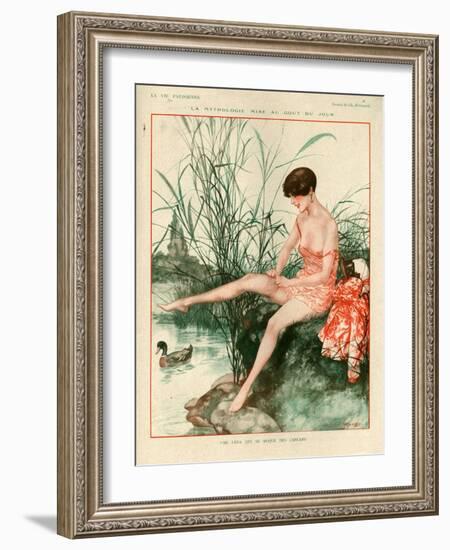 1920s France La Vie Parisienne Magazine Plate-null-Framed Giclee Print