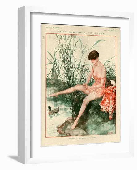 1920s France La Vie Parisienne Magazine Plate-null-Framed Giclee Print